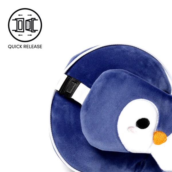 Relaxeazzz Travel Pillow & Eye Mask - Penguin - Image 5