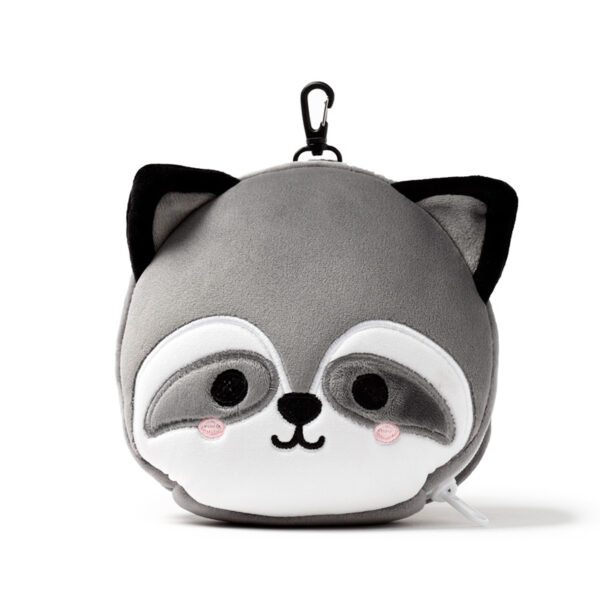 Relaxeazzz Travel Pillow & Eye Mask - Raccoon - Image 4