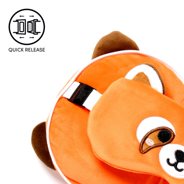 Relaxeazzz Travel Pillow & Eye Mask - Red Panda - Image 5