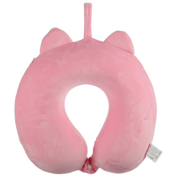 Relaxeazzz Plush Memory Foam Travel Pillow - Pig - Image 2