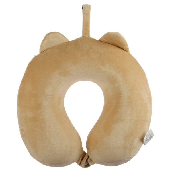 Relaxeazzz Plush Memory Foam Travel Pillow - Shiba Inu Dog - Image 2