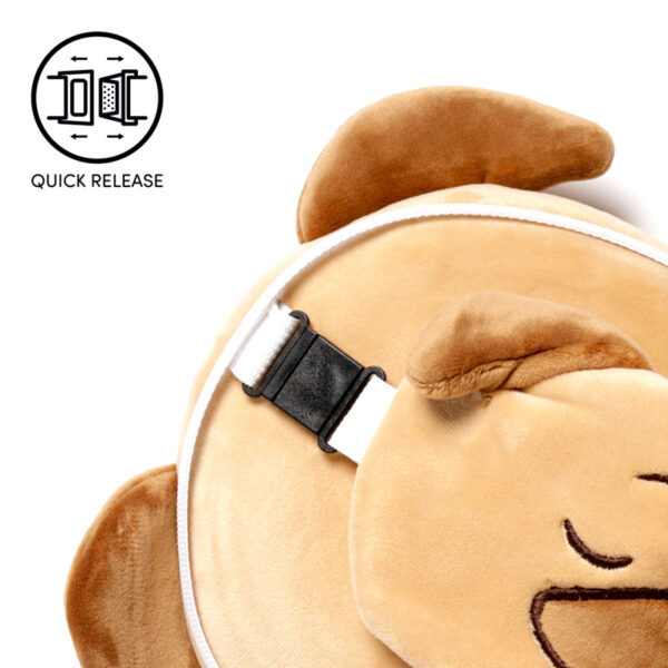 Relaxeazzz Travel Pillow & Eye Mask - Mopps Pug - Image 5