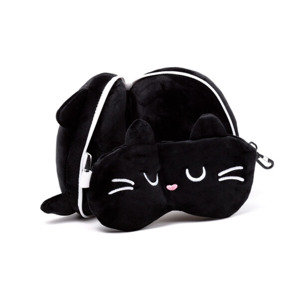 Relaxeazzz Travel Pillow & Eye Mask - Feline Fine Cat - Image 3