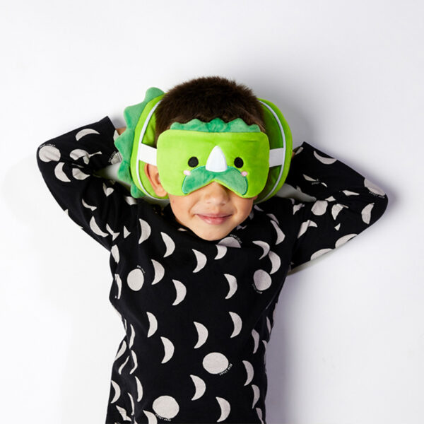 Relaxeazzz Travel Pillow & Eye Mask - Adoramals Dinosaur - Image 2
