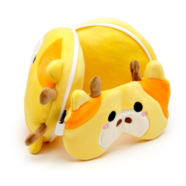 Relaxeazzz Travel Pillow & Eye Mask - Giraffe - Image 3