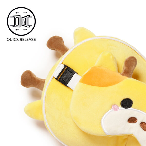 Relaxeazzz Travel Pillow & Eye Mask - Giraffe - Image 5