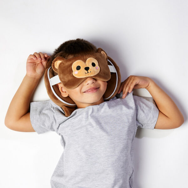 Relaxeazzz Travel Pillow & Eye Mask - Monkey - Image 2