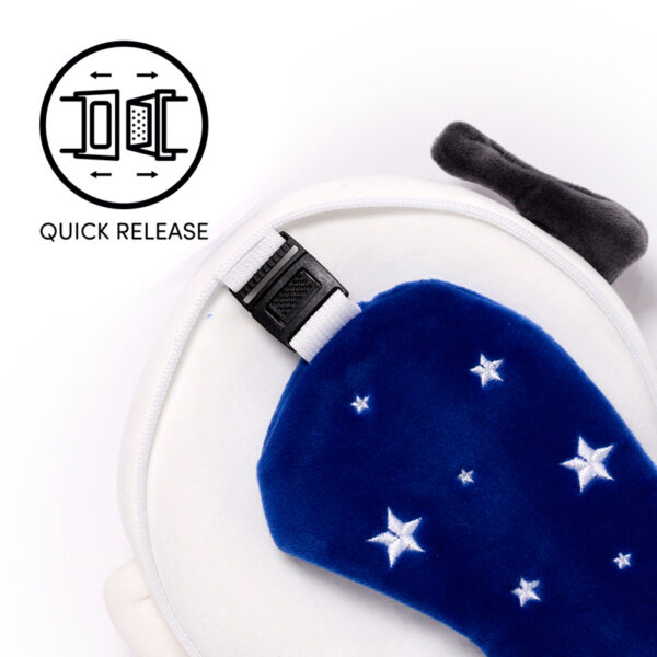 Relaxeazzz Travel Pillow & Eye Mask - Space Cadet - Image 5