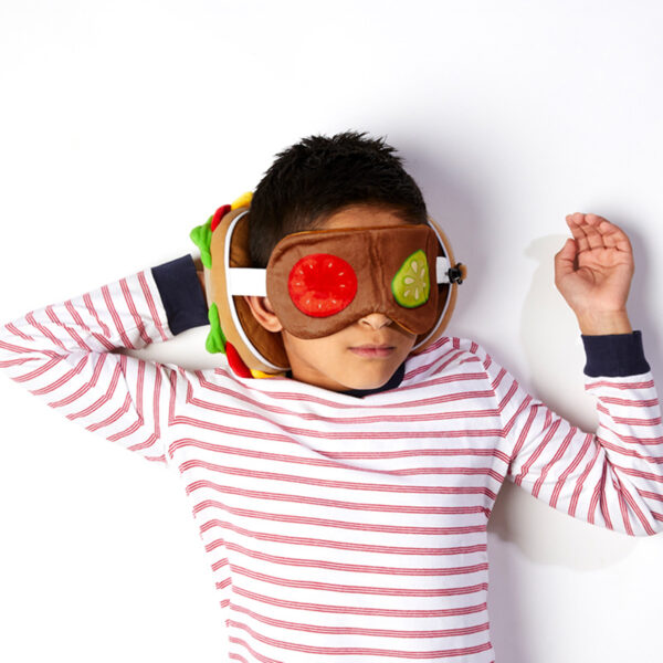 Relaxeazzz Travel Pillow & Eye Mask - Fast Food Burger - Image 2