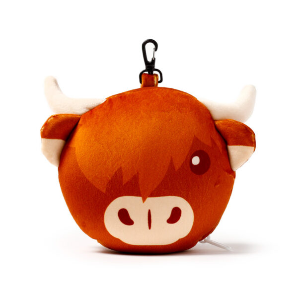 Relaxeazzz Travel Pillow & Eye Mask - Highland Coo Cow - Image 4