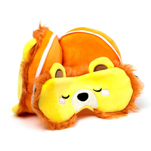 Relaxeazzz Travel Pillow & Eye Mask - Lion - Image 3
