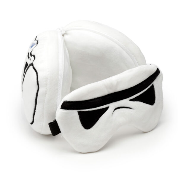 The Original Stormtrooper Relaxeazzz Plush Round Travel Pillow & Eye Mask Set - Image 3