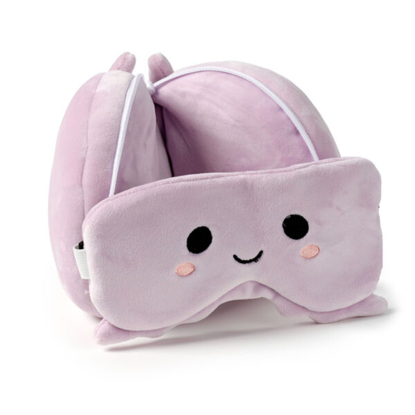Relaxeazzz Travel Pillow & Eye Mask - Adoramals Octopus - Image 3