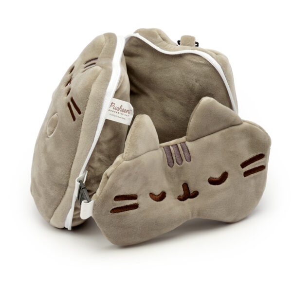 Relaxeazzz Pusheen Cat Shaped Travel Pillow & Eye Mask - Image 3
