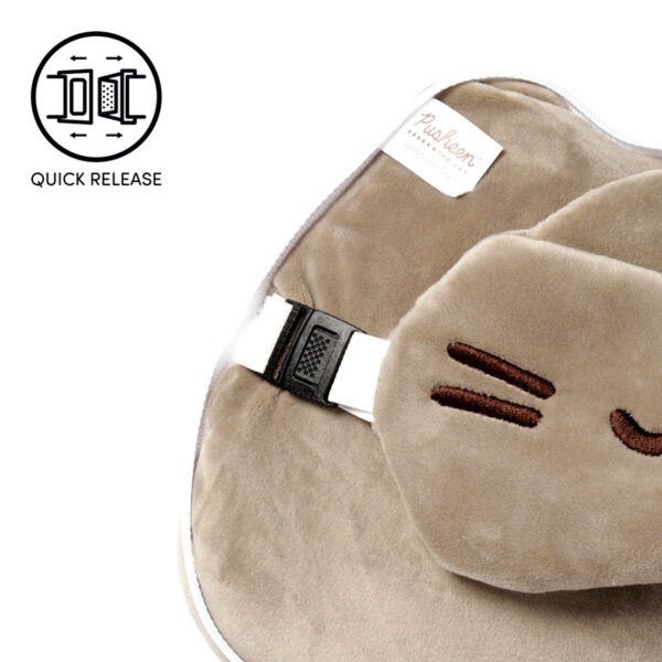 Relaxeazzz Pusheen Cat Shaped Travel Pillow & Eye Mask - Image 5