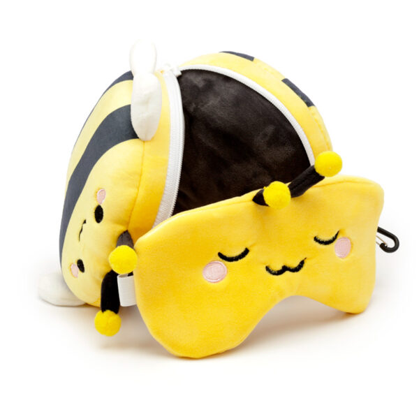 Relaxeazzz Travel Pillow & Eye Mask - Adorabugs Bee - Image 2