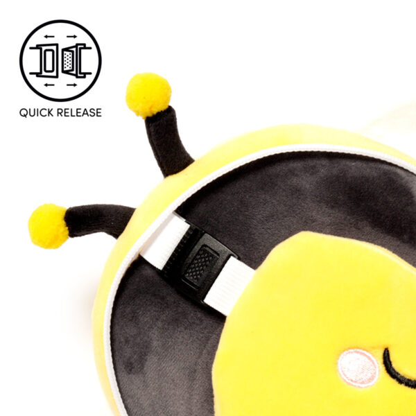 Relaxeazzz Travel Pillow & Eye Mask - Adorabugs Bee - Image 4