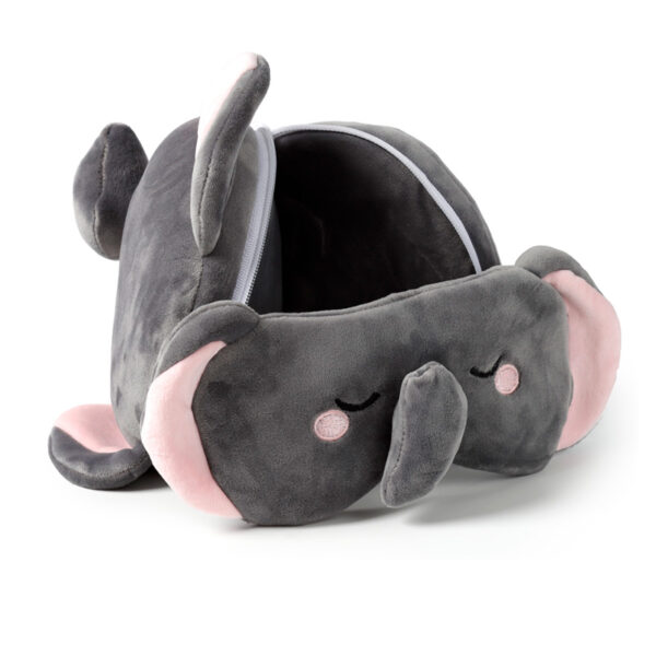 Relaxeazzz Travel Pillow & Eye Mask - Adoramals Janu the Elephant - Image 3