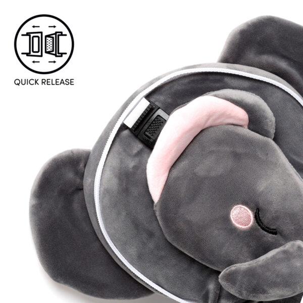 Relaxeazzz Travel Pillow & Eye Mask - Adoramals Janu the Elephant - Image 5