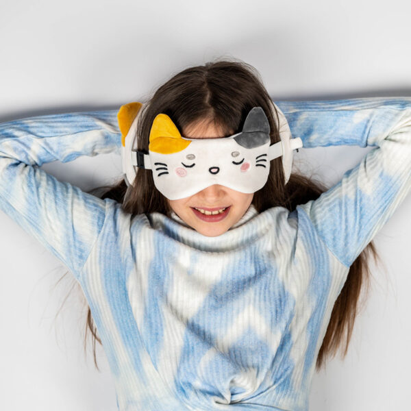 Relaxeazzz Travel Pillow & Eye Mask - Adoramals Lola the Cat - Image 2
