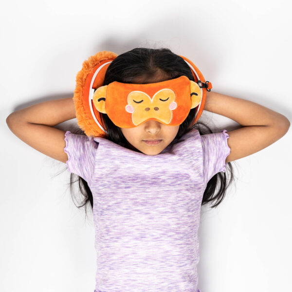 Relaxeazzz Travel Pillow & Eye Mask - Adoramals Orangutan - Image 2