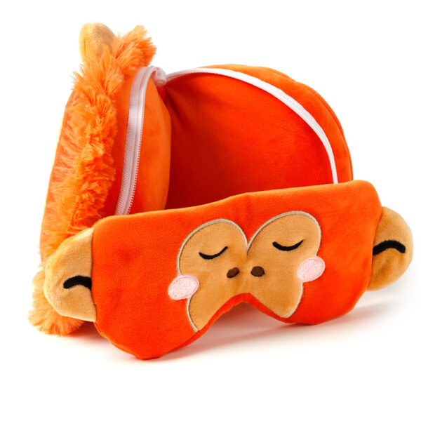 Relaxeazzz Travel Pillow & Eye Mask - Adoramals Orangutan - Image 3