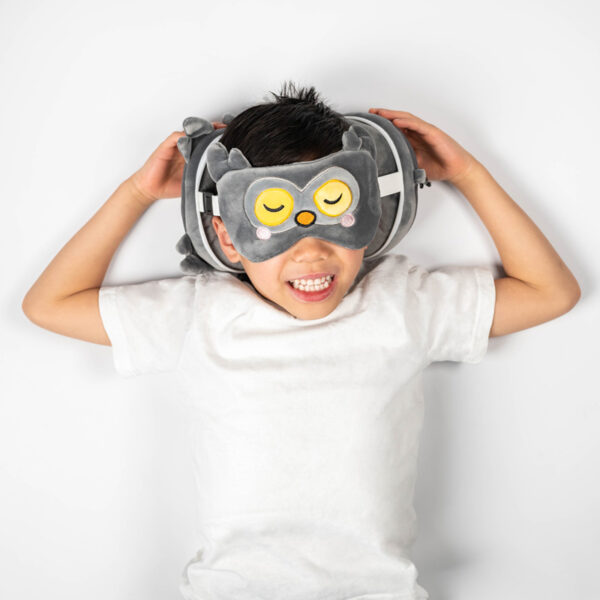 Relaxeazzz Travel Pillow & Eye Mask - Adoramals Winston the Owl - Image 2