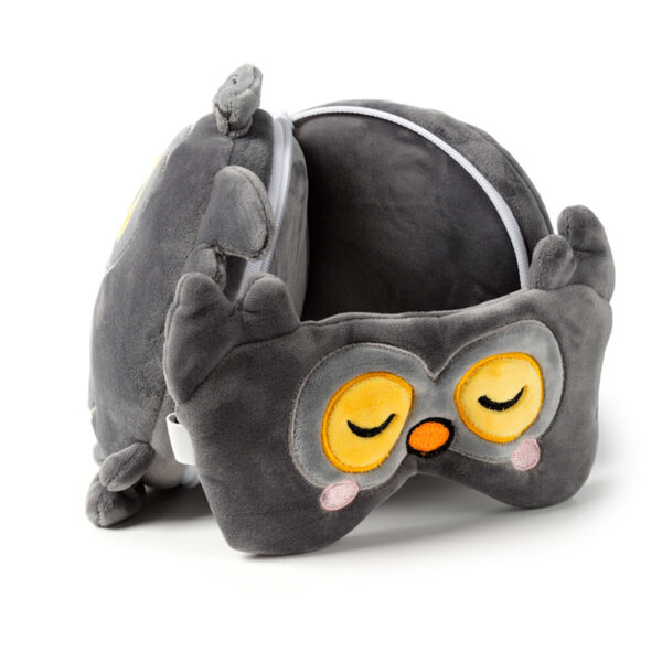 Relaxeazzz Travel Pillow & Eye Mask - Adoramals Winston the Owl - Image 3