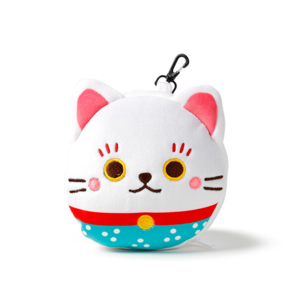 Relaxeazzz Travel Pillow & Eye Mask - Maneki Neko Lucky Cat - Image 4