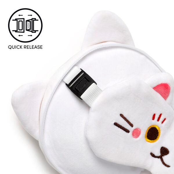 Relaxeazzz Travel Pillow & Eye Mask - Maneki Neko Lucky Cat - Image 5