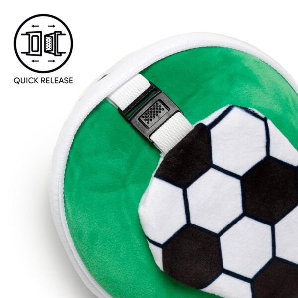 Relaxeazzz Travel Pillow & Eye Mask - Football - Image 5