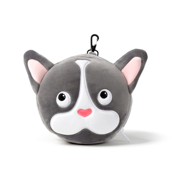 Relaxeazzz Travel Pillow & Eye Mask - French Bulldog - Image 4