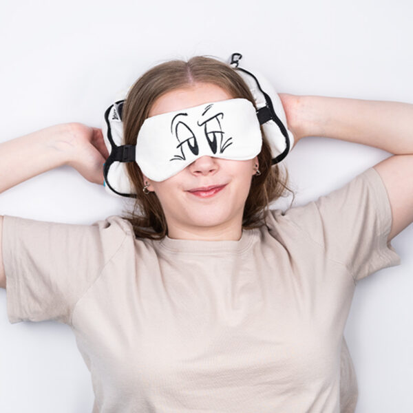 Relaxeazzz Travel Pillow & Eye Mask - Asterix Idefix the Dog (Dogmatix) - Image 2
