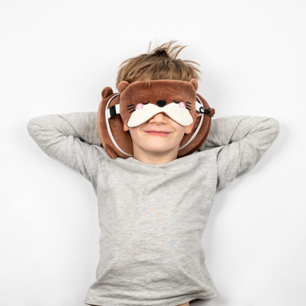 Relaxeazzz Travel Pillow & Eye Mask - Henry the Otter - Image 2