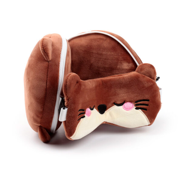 Relaxeazzz Travel Pillow & Eye Mask - Henry the Otter - Image 3