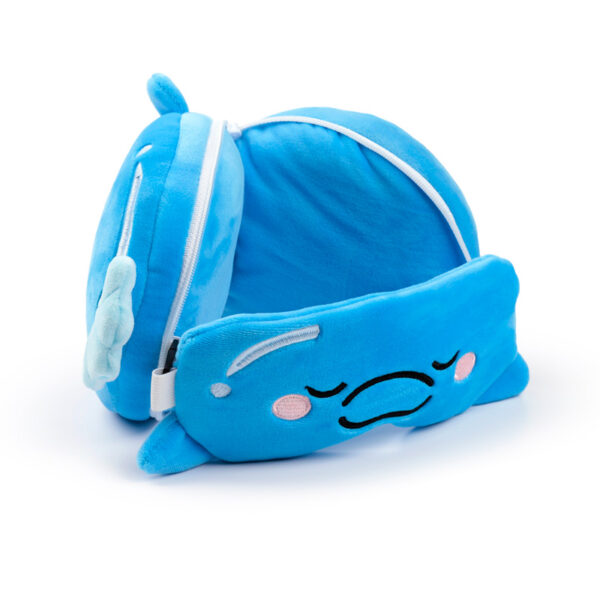 Relaxeazzz Travel Pillow & Eye Mask - Blu the Dolphin - Image 3