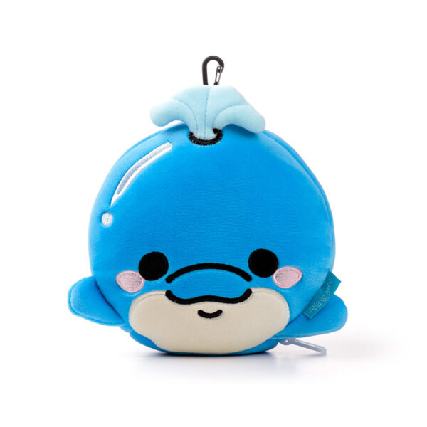 Relaxeazzz Travel Pillow & Eye Mask - Blu the Dolphin - Image 4