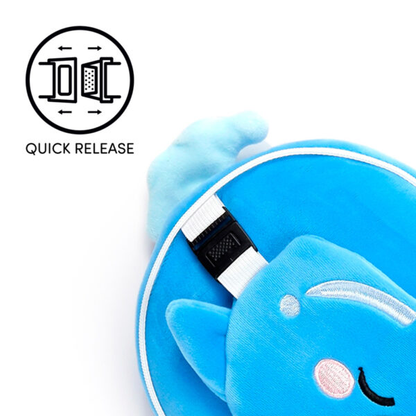 Relaxeazzz Travel Pillow & Eye Mask - Blu the Dolphin - Image 5