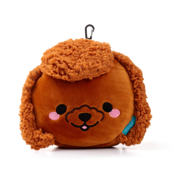 Relaxeazzz Travel Pillow & Eye Mask - Gigi the Toy Poodle - Image 4