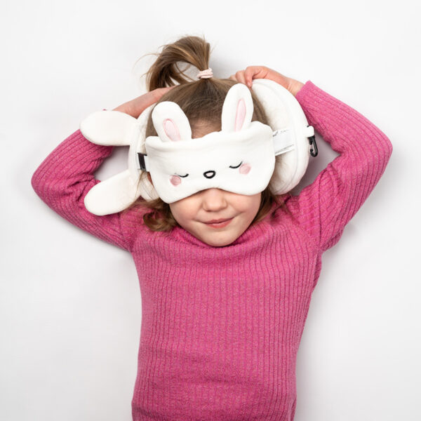 Relaxeazzz Travel Pillow & Eye Mask - Frances the Rabbit - Image 2