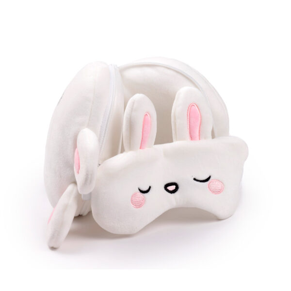 Relaxeazzz Travel Pillow & Eye Mask - Frances the Rabbit - Image 3