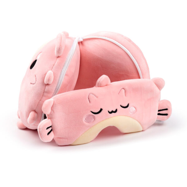 Relaxeazzz Travel Pillow & Eye Mask - Puff the Puffer Fish - Image 3