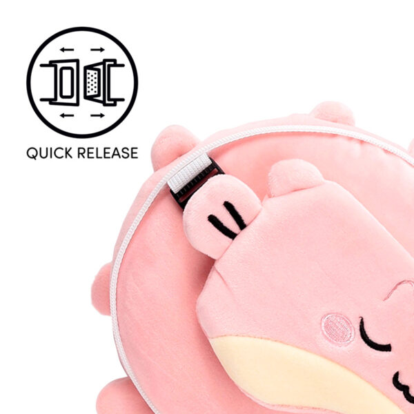 Relaxeazzz Travel Pillow & Eye Mask - Puff the Puffer Fish - Image 5