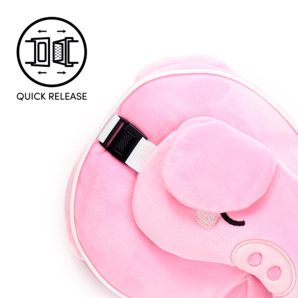 Relaxeazzz Travel Pillow & Eye Mask - Oliver the Pig - Image 5