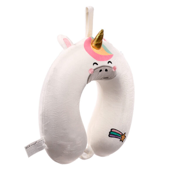 Relaxeazzz Plush Memory Foam Travel Pillow - Astra the Unicorn Adoracorns - Image 2