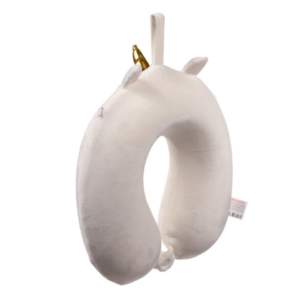Relaxeazzz Plush Memory Foam Travel Pillow - Astra the Unicorn Adoracorns - Image 3