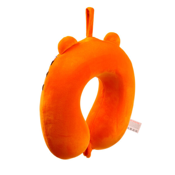 Relaxeazzz Plush Memory Foam Travel Pillow - Alfie the Tiger Adoramals - Image 3