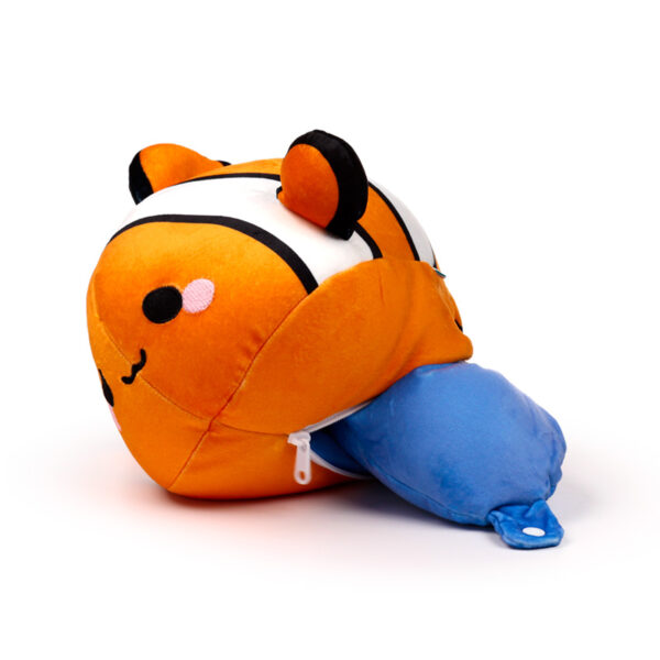 2-in-1 Swapseazzz Travel Pillow and Plush Toy - Finley the Clownfish Adoramals Ocean - Image 9