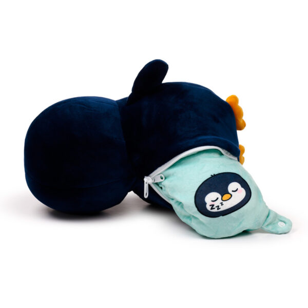 2-in-1 Swapseazzz Travel Pillow and Plush Toy - Nico the Penguin Adoramals Ocean - Image 10