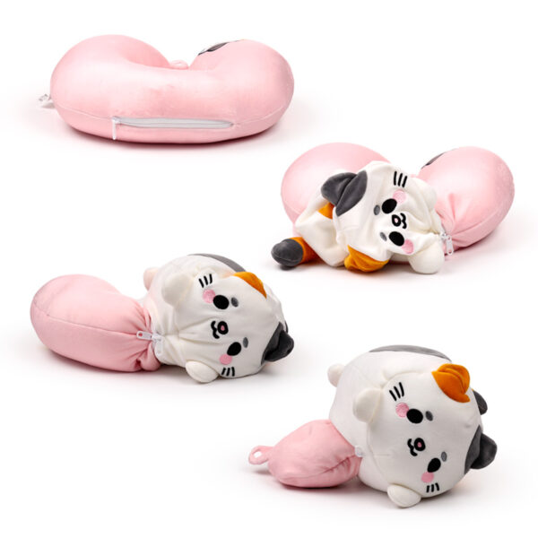 2-in-1 Swapseazzz Travel Pillow and Plush Toy - Lola the Cat Adoramals - Image 2